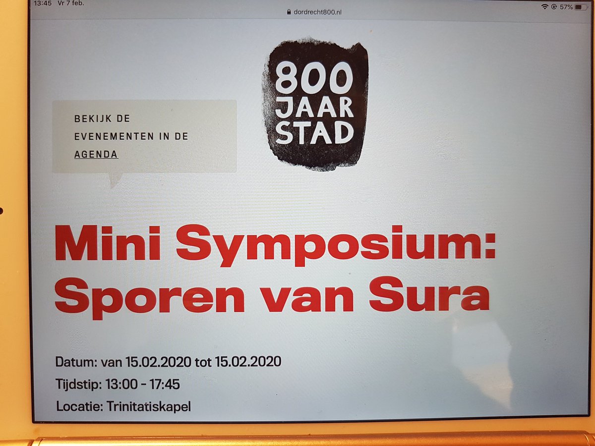 MOVDordrecht's tweet photo. Ons Minisymposium 15 febr as met vrienden @grote_kerk + @VerOudDordrecht in de agenda van @dordrecht800. Met wethouder @pietsleeking en componist Patrick van Deurzen die vertelt over de #Suracantate, waar we ook wat van zingen. Opmaat naar concert 13/3 zie https://t.co/HUXh7m1Ehz https://t.co/1KOEBD2TBV