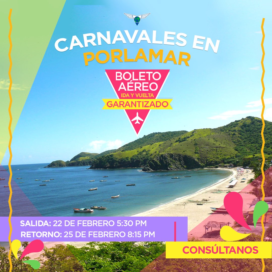 Planifica desde ya tu alojamiento ＋ Boleto aéreo Garantizado😎✈  ¡Consúltanos!📲
·
·
·
*Alojamiento 4 días/3 noches
Del 22 al 25 de Febrero de 2020.

Incluye:
Boleto aéreo ida y vuelta
Alojamiento según plan seleccionado
Traslado Aeropuerto- Hotel Aeropuerto
Plan Todo Incluido