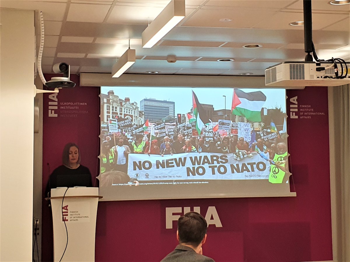 FIIA_fi's tweet photo. Dr Iro Särkkä presented on #Finland's relationship with #NATO and the #UnitedStates during the post-#ColdWar period in today's #CUSPP #Research Series, organized by the Center on US Politics and Power at @FIIA_fi 👉https://t.co/FD80yX3tBp #FIIASEM
#foreignpolicy #securitypolicy https://t.co/dqCrbhfOjW