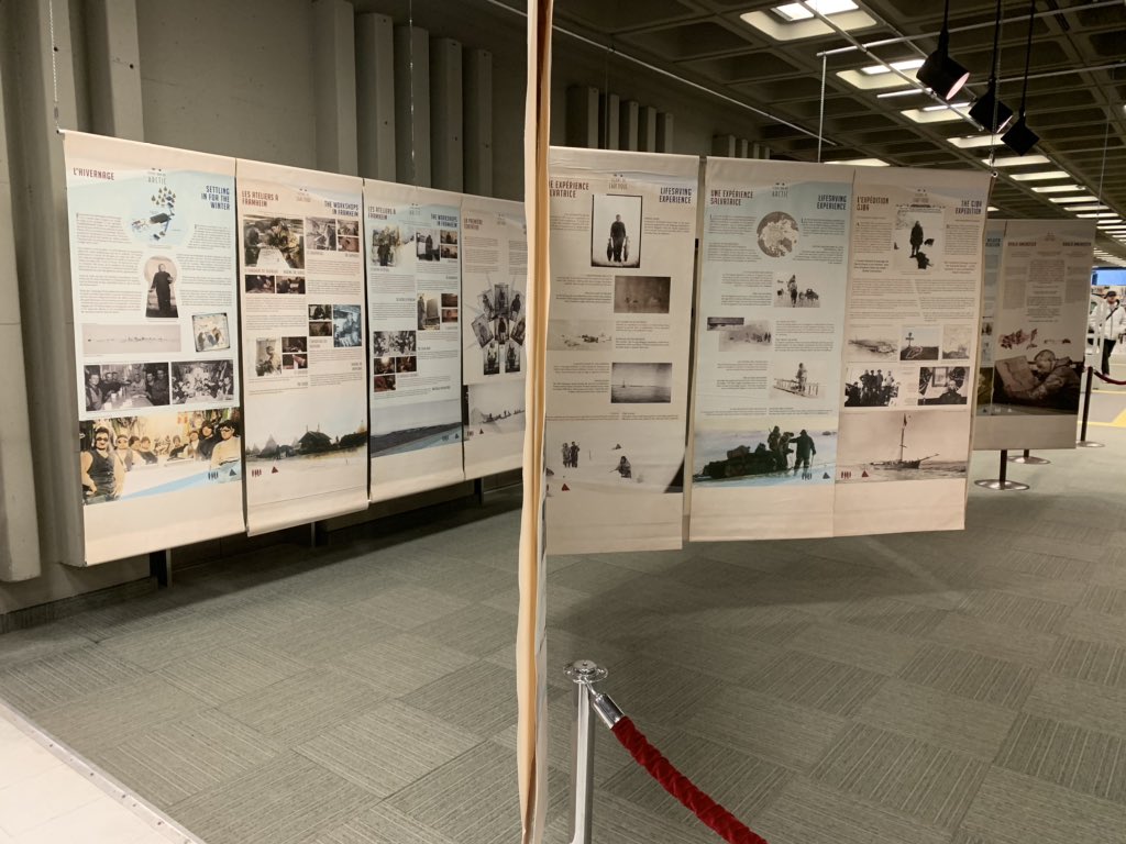 FramMuseum's tweet photo. Wonderful opening of #lessonsfromthearctic @universitelaval library yesterday. Great also to see an original first state version of a #gerardmercator map of the #arctic @NorwayinCanada @AnneKOvind #roaldamundsen #northwestpassage #fram #gjøa #universitelaval https://t.co/AC3JPnNOyB