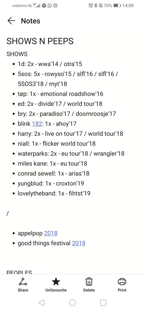 amboox_'s tweet photo. 6 years, 22 concerts, 2 festivals, 37 artists

the list so far, feeling very lucky ❤️ https://t.co/TwWcnbiypY