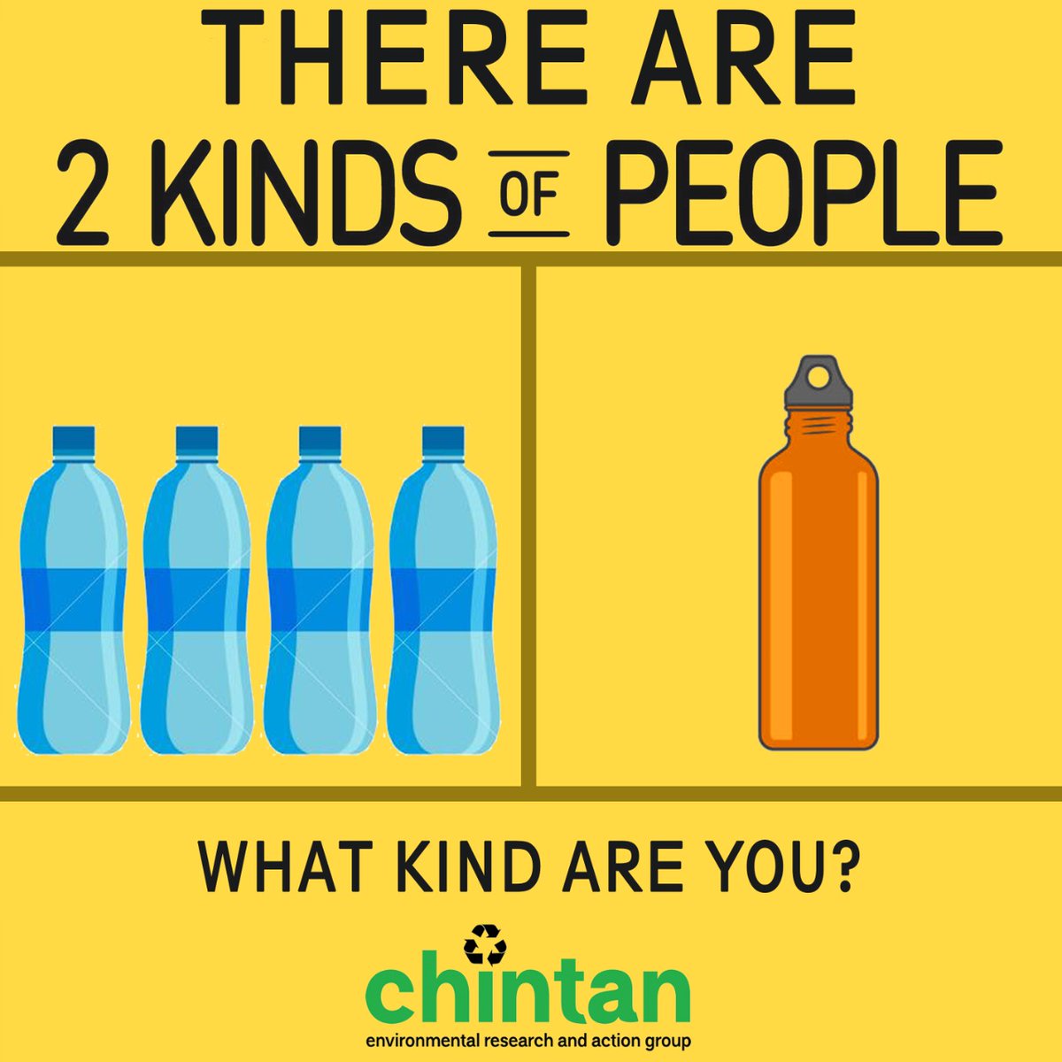 ChintanIndia's tweet photo. To be or not to be...
Our each and every choice decides the future of our #planet.

#WasteManagement #Reuse #Recycle #EcoFriendly #plasticpollution https://t.co/02tjX3qCke