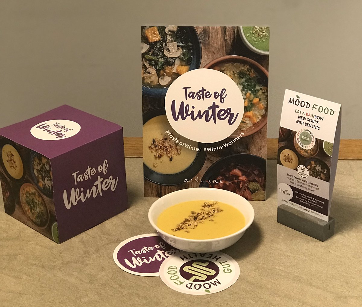 DevilMinx's tweet photo. Home made #moodfood Coconut &amp; Turmeric Split Yellow Pea Soup with Savoury Granola @ArtizianCaters head office. #tasteofwinter #winterwarmer #eatwellatwork #seasonallarder 👍🏼👍🏼👍🏼 https://t.co/gumWSQ4hoL