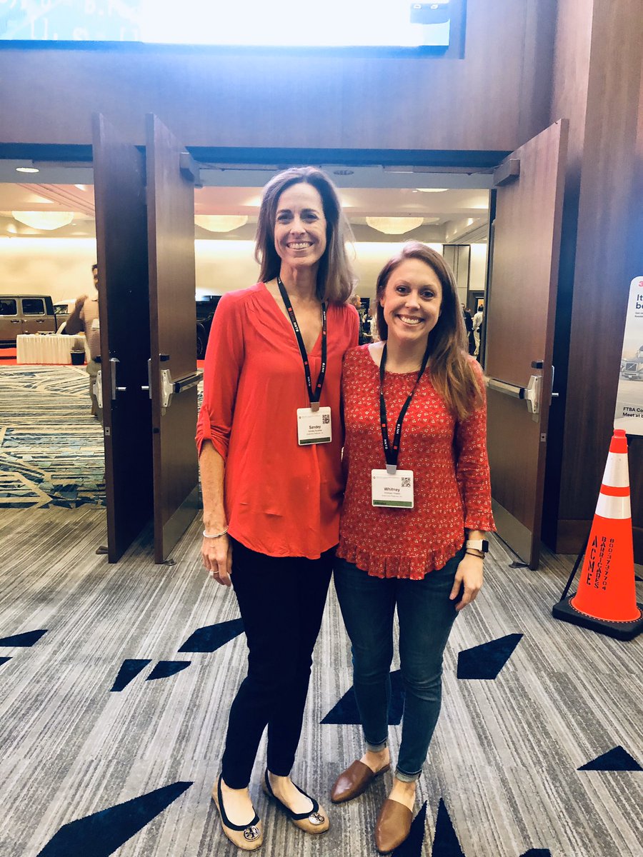 Whitleeweeks1's tweet photo. It’s day 2 at the @FTBAInc Construction Conference and @SandeyBucklew and I have our red on in support of women’s heart health! #GPIgoesred @GPI1966 @GPI_Florida https://t.co/3YS0X2pPoJ