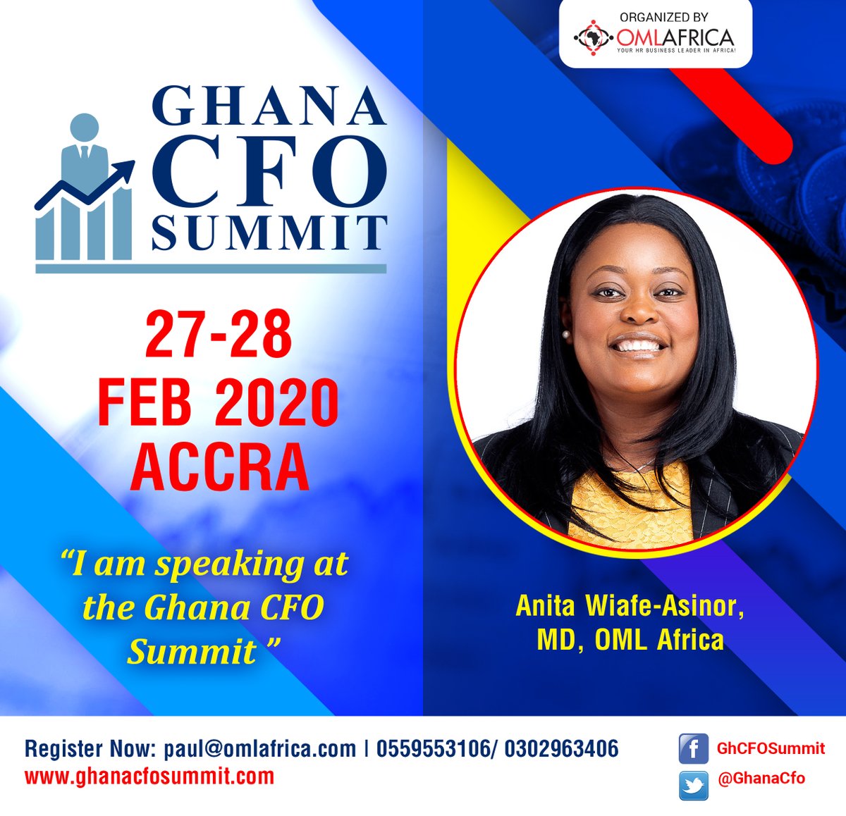 paulasinor's tweet photo. Ghana CFO Summit 2020-The finance function globally has transformed and evolved into technological and digital platforms! The CFO of today has a lot more responsibilities and challenges in their way. Come and learn from other elite executive peers https://t.co/CUk9iPC8pr https://t.co/vMgbWycbsO