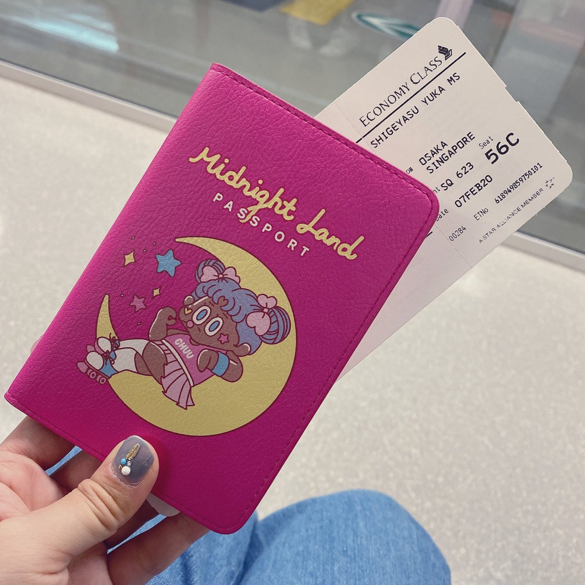 0405131's tweet photo. いってきます✈️🇸🇬💗 https://t.co/DfxCVuQ5Il