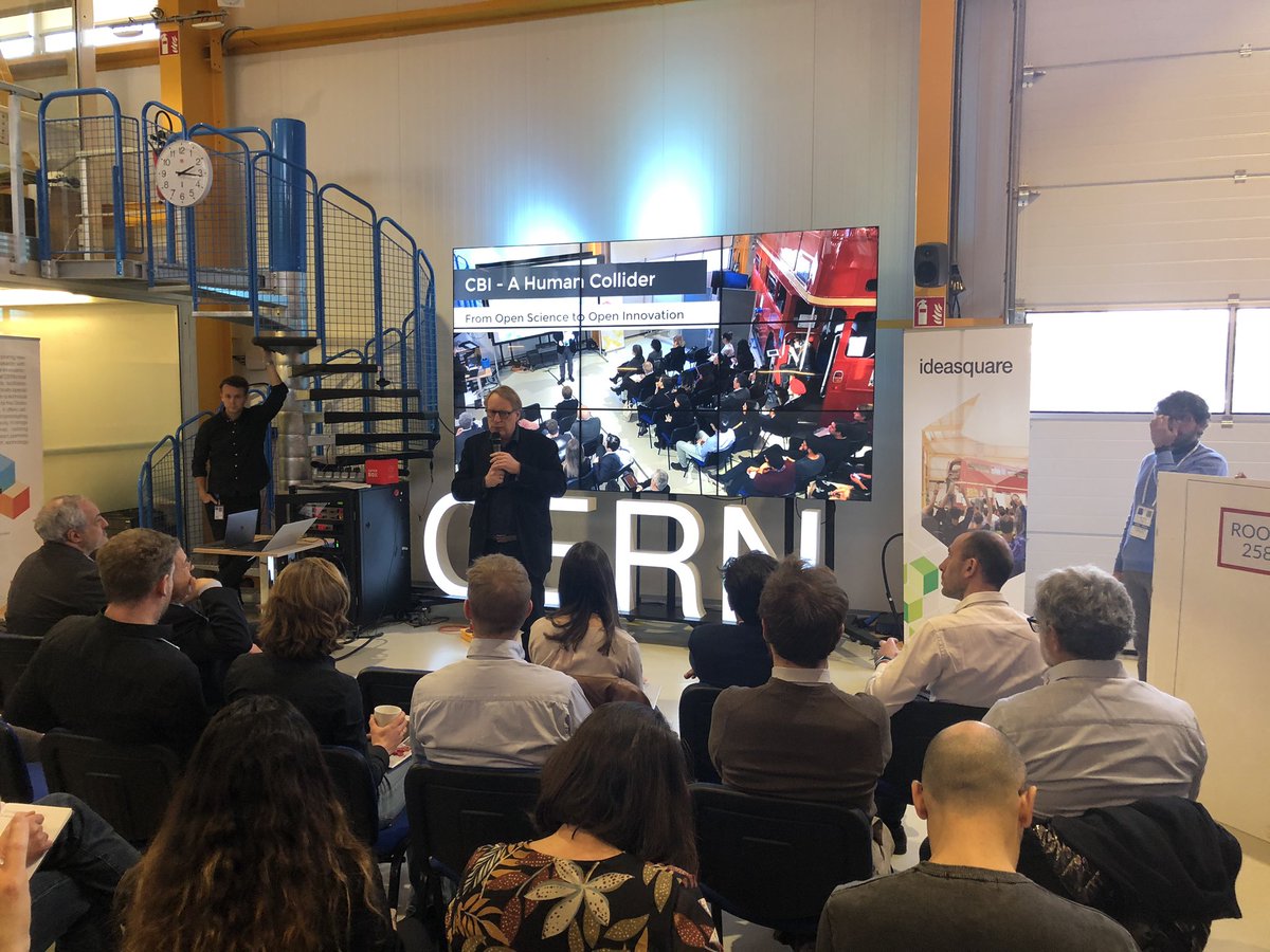 Creatieve samenballing van talenten uit techniek, sociale wetenschap, design etc bij IdeaSquare op CERN- doel: “disruptive innovation”.  Geweldig idee voor UvA met #_nikhef op Science Parc -