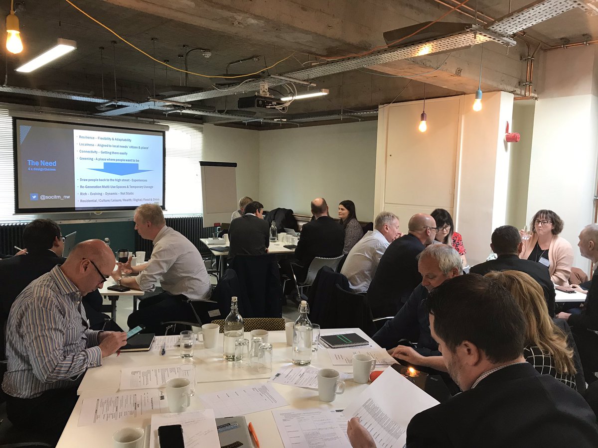 A lively workshop led by Martin Ferguson from Socitm on the future of the UK high street and how digital can help it!@Socitm_NW