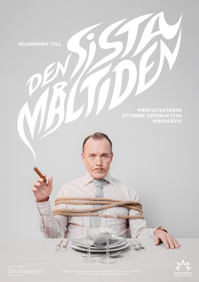 Profilteatern's tweet photo. Premiär om en vecka för ny mordgåta! 🍽 https://t.co/CFyQv0d7mQ