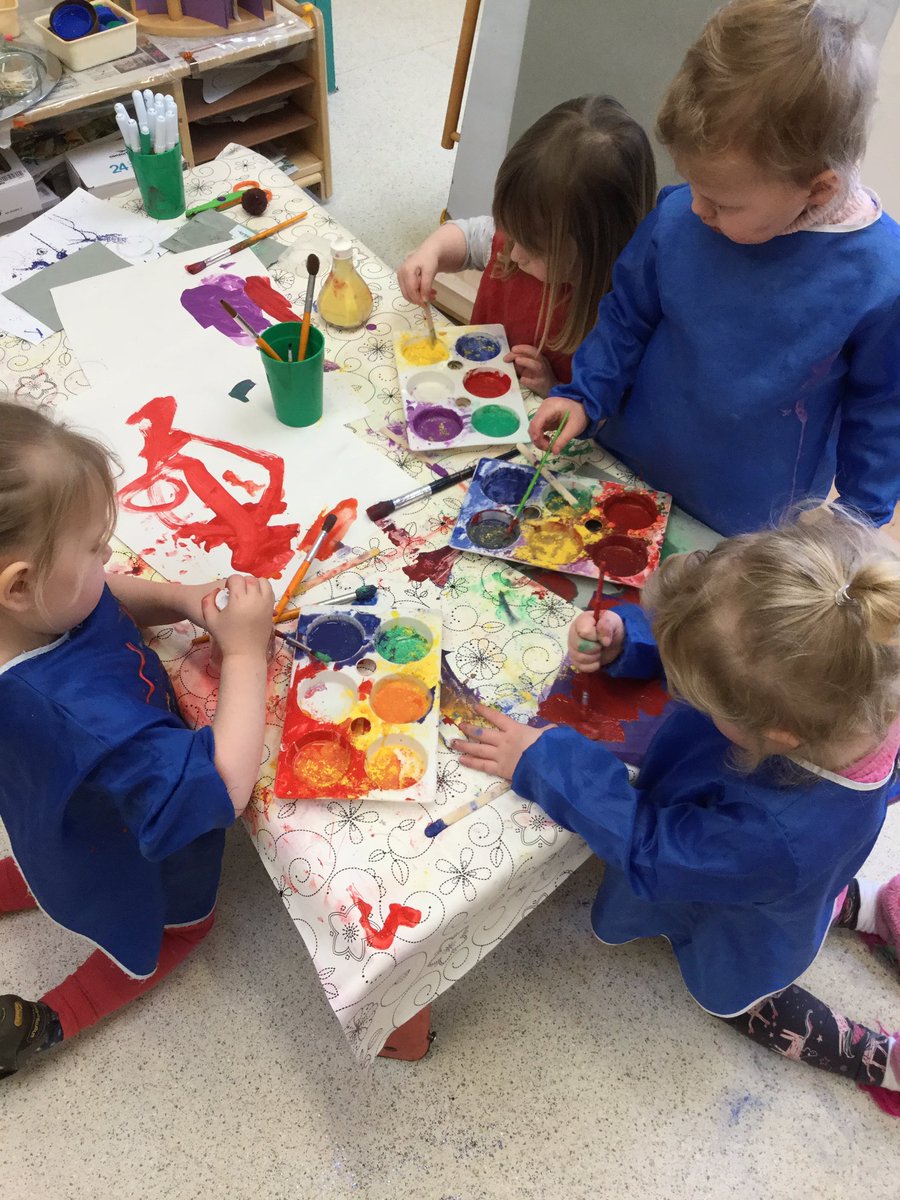 friockheimpg's tweet photo. We created our own paint station using powder paints and water!
The girls mixed the paint independently and had the freedom to choose the texture of their paint.
They were very interested in the transition from powder to liquid and the effect it had on their picture.
#friockpg https://t.co/eS2y9DsRAn