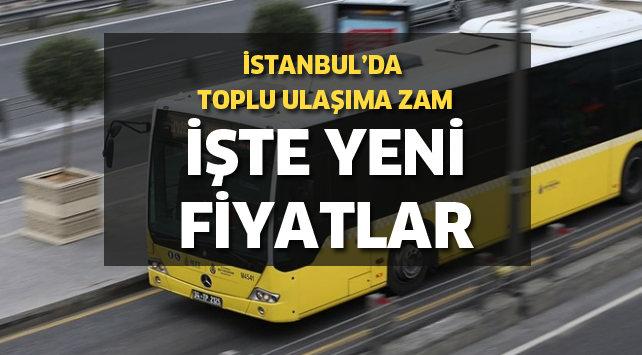 #SONDAKİKA İstanbul'da ulaşıma zam!
İşte yeni fiyatlar

milligazete.com.tr/haber/3638011/…