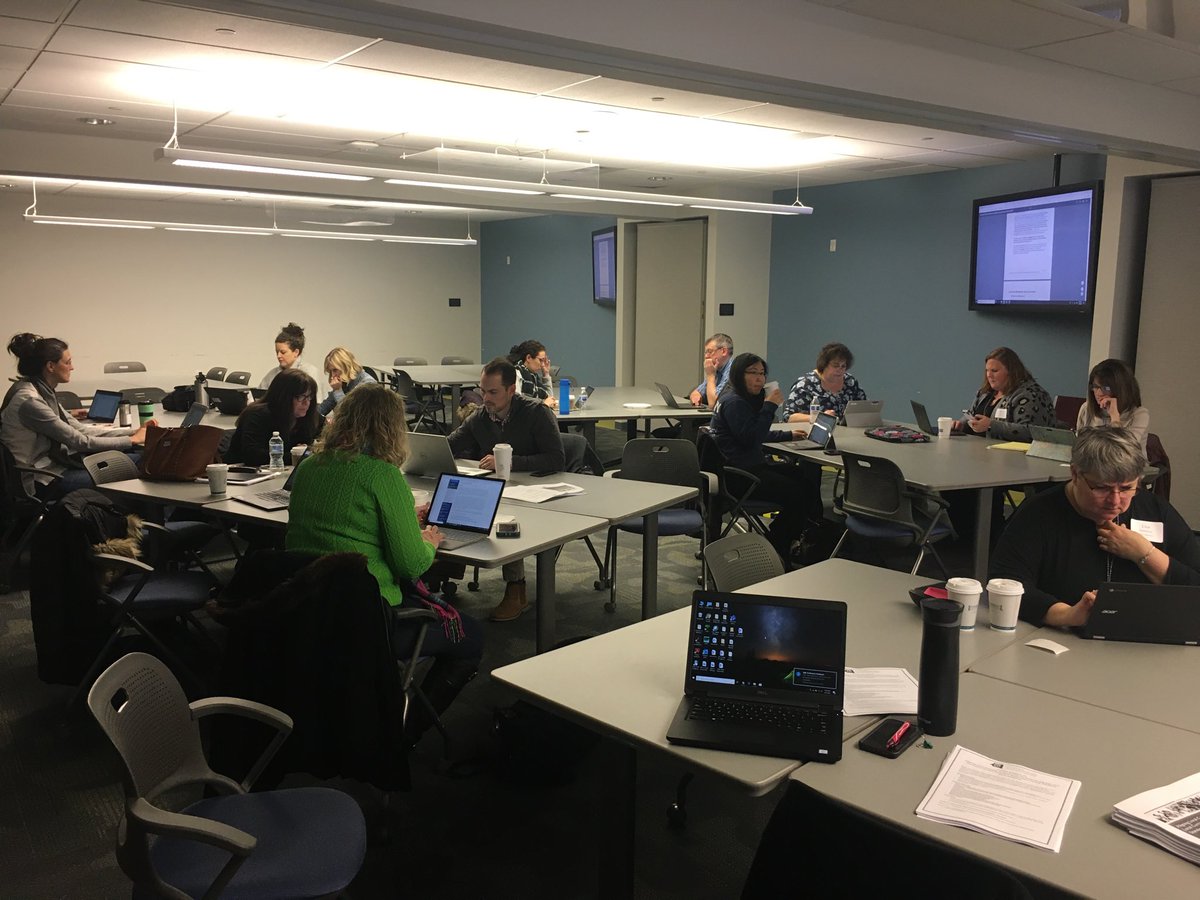 Jessica_WFL's tweet photo. Over half of these fearless math educators have snow days back home, but they chose to stay in Albany and continue the work. Collaborating today with our partners from @NYSEDNews to review the math curriculum alignment guide. @terigray #SCDN #thankful https://t.co/Naq2somEKU