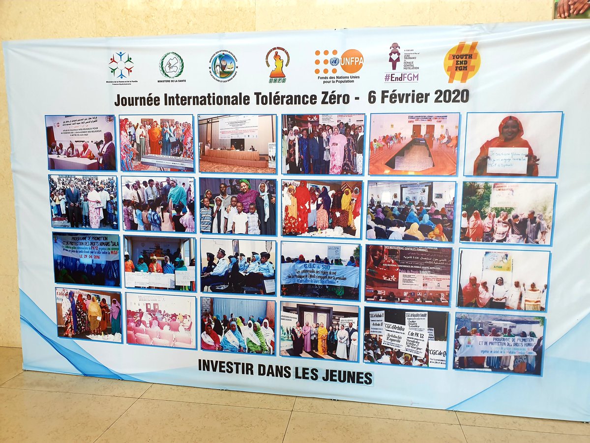 RoukyADj's tweet photo. Some snapshots of the key moments of the intle day of zéro tolérance #FGM. 
Interactive debate between young people and religious leaders. With the participation of senior government officials, religious, medical, community representatives.
#UNFD 
#UNFPA 
#EndFGMNow 
#UNICEF https://t.co/WyahxX9T4D