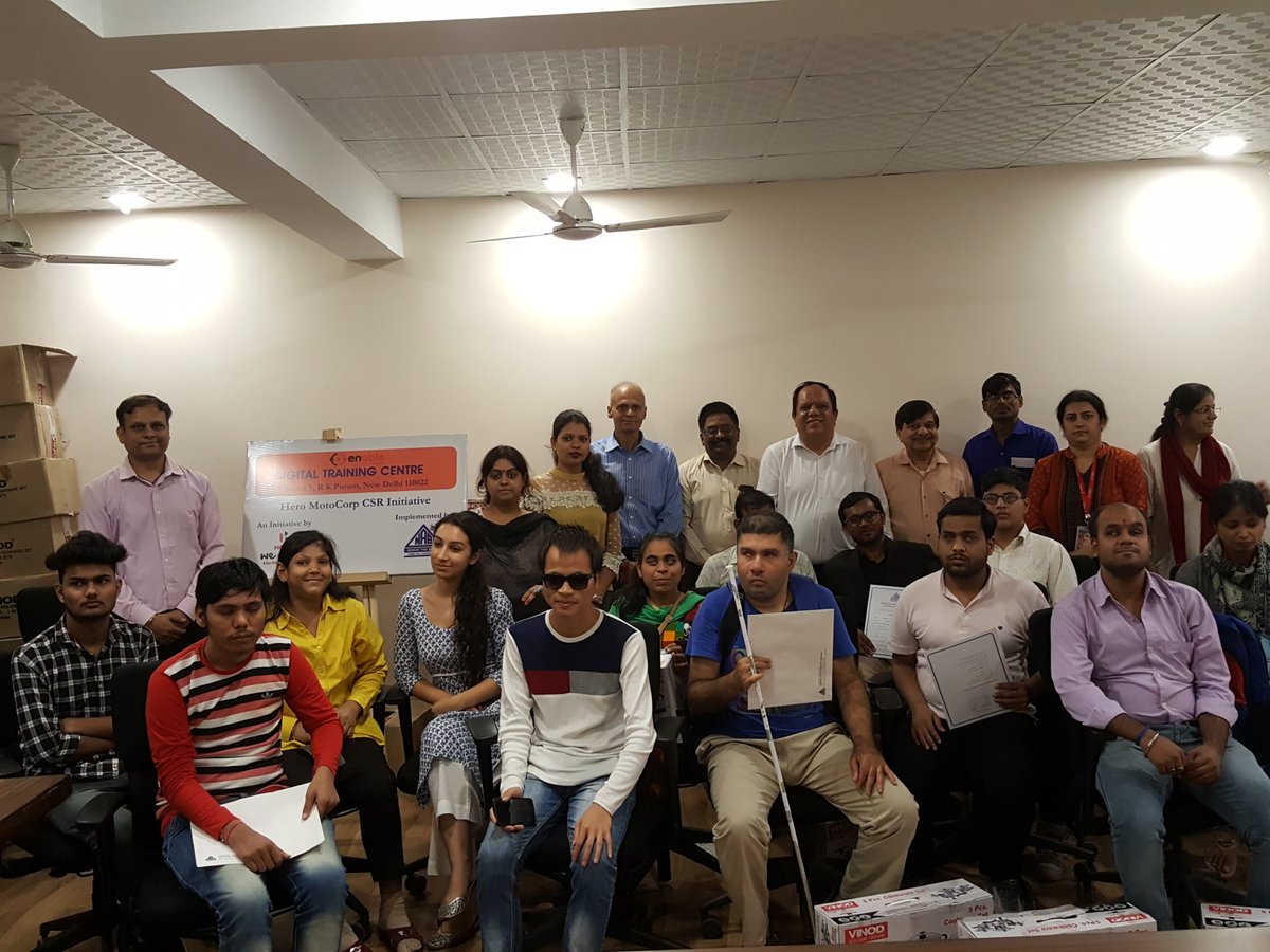 In an effort to create an inclusive #DigitalEnvironment for #visually impaired individuals, 200+ youth were skilled to operate computers and smartphones #CSR <a href="/HeroMotoCorp/">Hero MotoCorp</a>