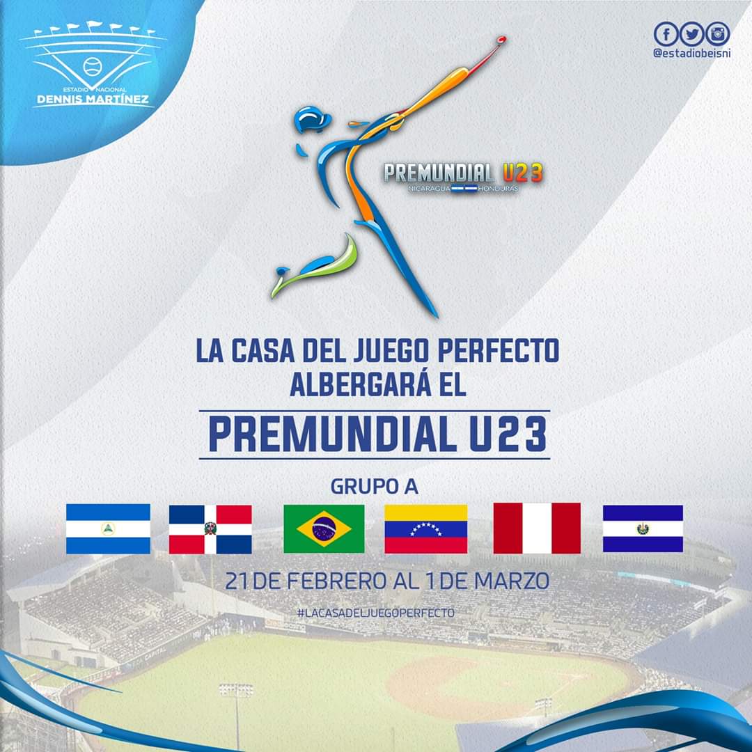 NicaBeis's tweet photo. Por/👤 @WBSC ✍🏻📑

La ronda de apertura se jugará en Nicaragua y Honduras del 21 al 25 de febrero. Nicaragua será la sede de la Súper Ronda y las Finales del 27 de febrero al 1 de marzo

Lee todos los detalles del #PreMundialU23 en el siguiente enlace
⚾👉🏻 https://t.co/7tS8JkCq8P https://t.co/r8tNTnT8Kz