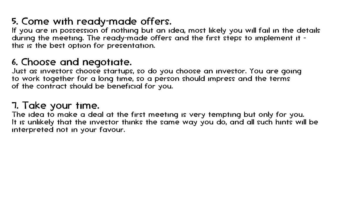 KeyG_Bussiness's tweet photo. This sounds paradoxical but, first of all, #investors are not looking at the #project but at the person who represents it. 

Here are 7 tips to help you prove to the #investor that you are worthy of his attention and #money. https://t.co/GNyTTuuNRb