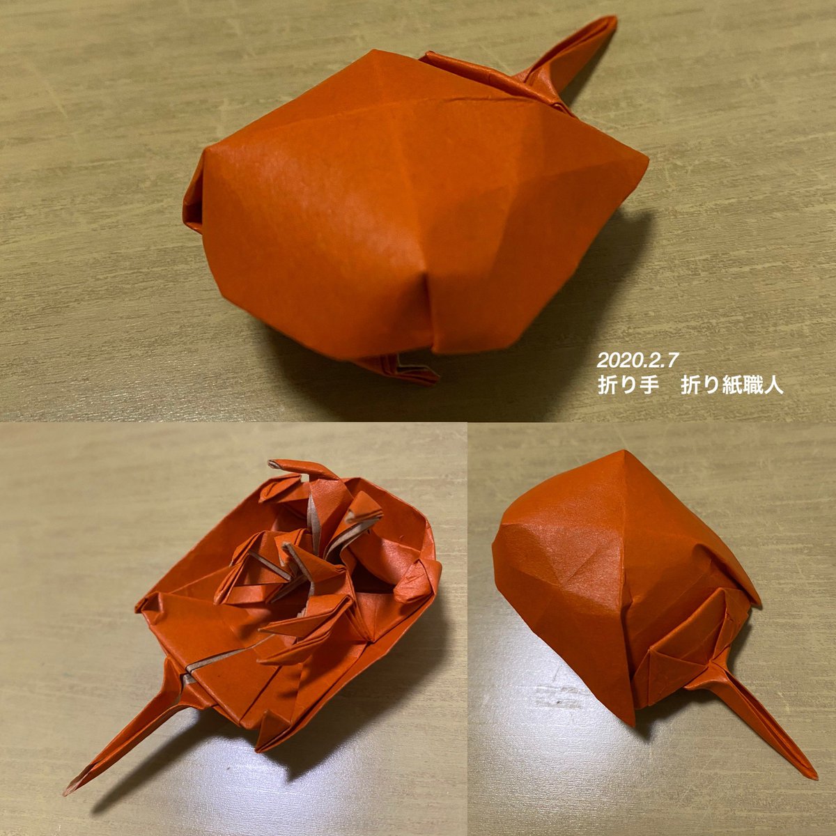 フチモトムネジさんの「 Origami Pet Island 」より「カブトガニ