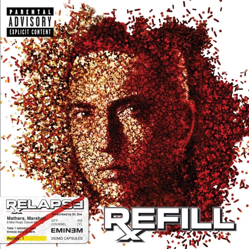 7) À la sortie de Relapse, Eminem avait promis que le second volume sortirait en fin d'année. Vu que le projet est en pleine reconstruction, il décide de sortir Relapse:Refill avec des chansons datant des sessions de 2008, hormis Forever et Hell Breaks Loose.