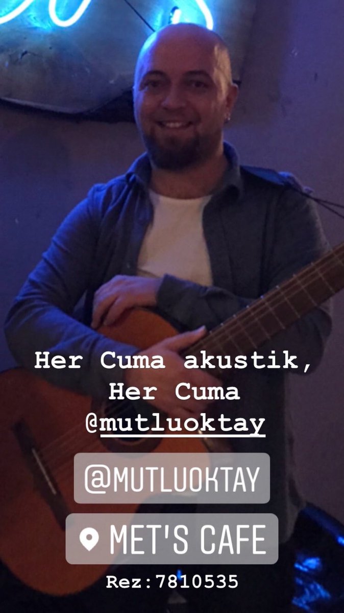 METİN EMİNOĞLU (@metemin11) on Twitter photo Oktay Mutlu ile akustik akşamı... Rez:7810535 (@ Met's Cafe in İzmir, MENDERES w/ <a href="/mottomanoktay/">Oktay Mutlu</a>) swarmapp.com/c/bynU9BWI6Nk Oktay Mutlu ile akustik akşamı... Rez:7810535 (@ Met's Cafe in İzmir, MENDERES w/ <a href="/mottomanoktay/">Oktay Mutlu</a>) swarmapp.com/c/bynU9BWI6Nk