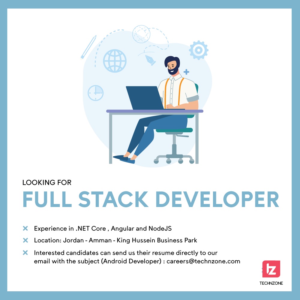 technzone's tweet photo. We are expanding our team, and looking for new talents:
#Android Developer
Mobile UI/UX #Designer
Full Stack Developer #nodejs #netcore #angular
submit your CV with the position title as a subject to careers@technzone.com
#technzone #amman #hiring
#jobs #vacancies https://t.co/oIVYN53upX
