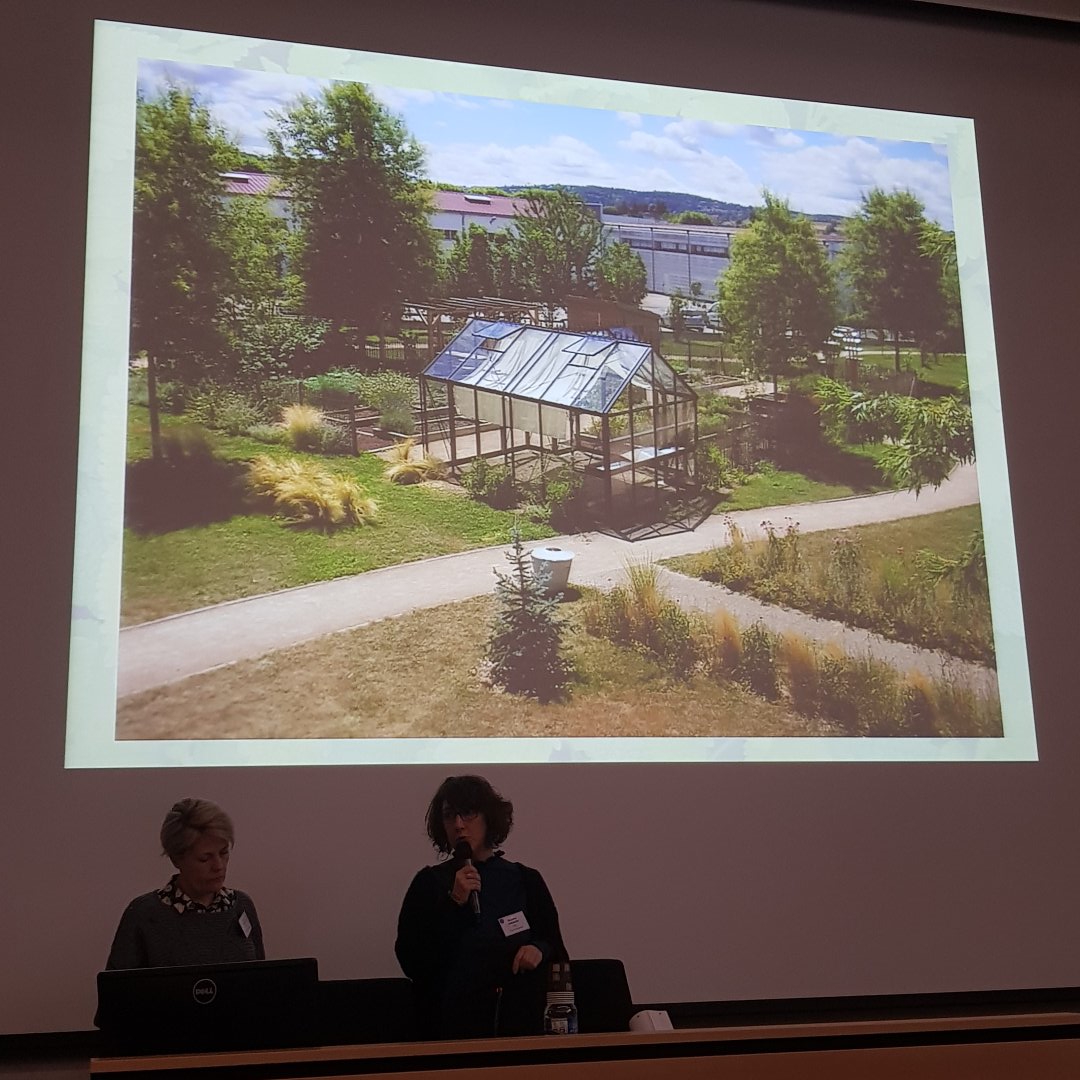 quaynurse's tweet photo. Presentation du #PHRIP jardin des mélisses #DPRSI2020 #sciencesinfirmieres @univ_st_Etienne @ChuSaintEtienne https://t.co/9GMkbRnunK