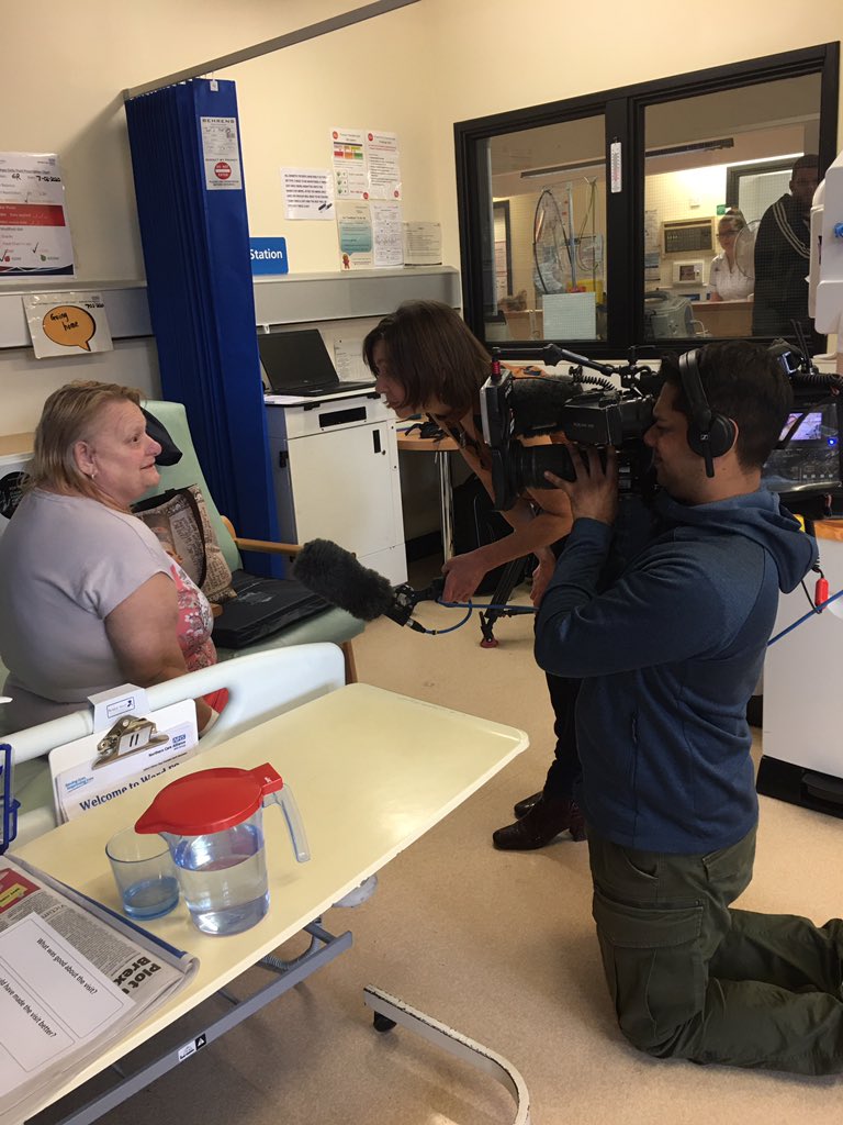 NCAlliance_NHS's tweet photo. Thanks to BBC Northwest @BBCNWT for coming to film at The Royal Oldham Hospital @OldhamCO_NHS filming patients and staff about our fantastic CQC report for Pennine Acute and #TROH which shows significant improvement and overall rating of GOOD! #CQC #Good #PAT #Oldham https://t.co/1cah8CpHh8