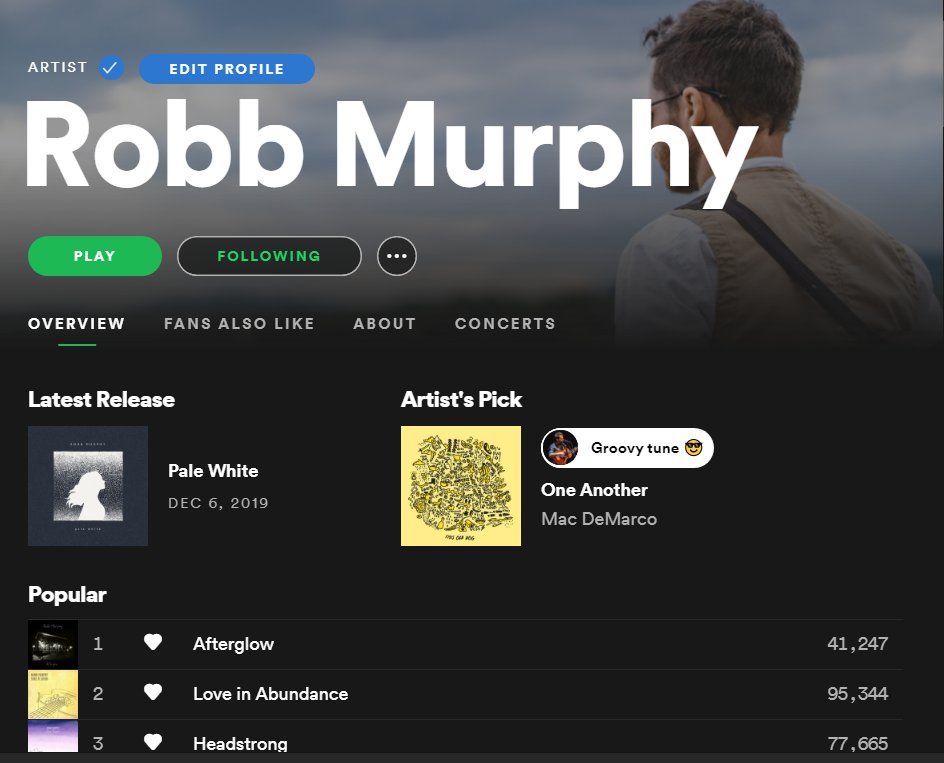 TheRobbMurphy's tweet photo. New 'Artist's Pick' on #Spotify! 🎧🎶
One Another by Mac DeMarco

#groovytune #musicfriday #spotifyartists https://t.co/KujMnQLZnW