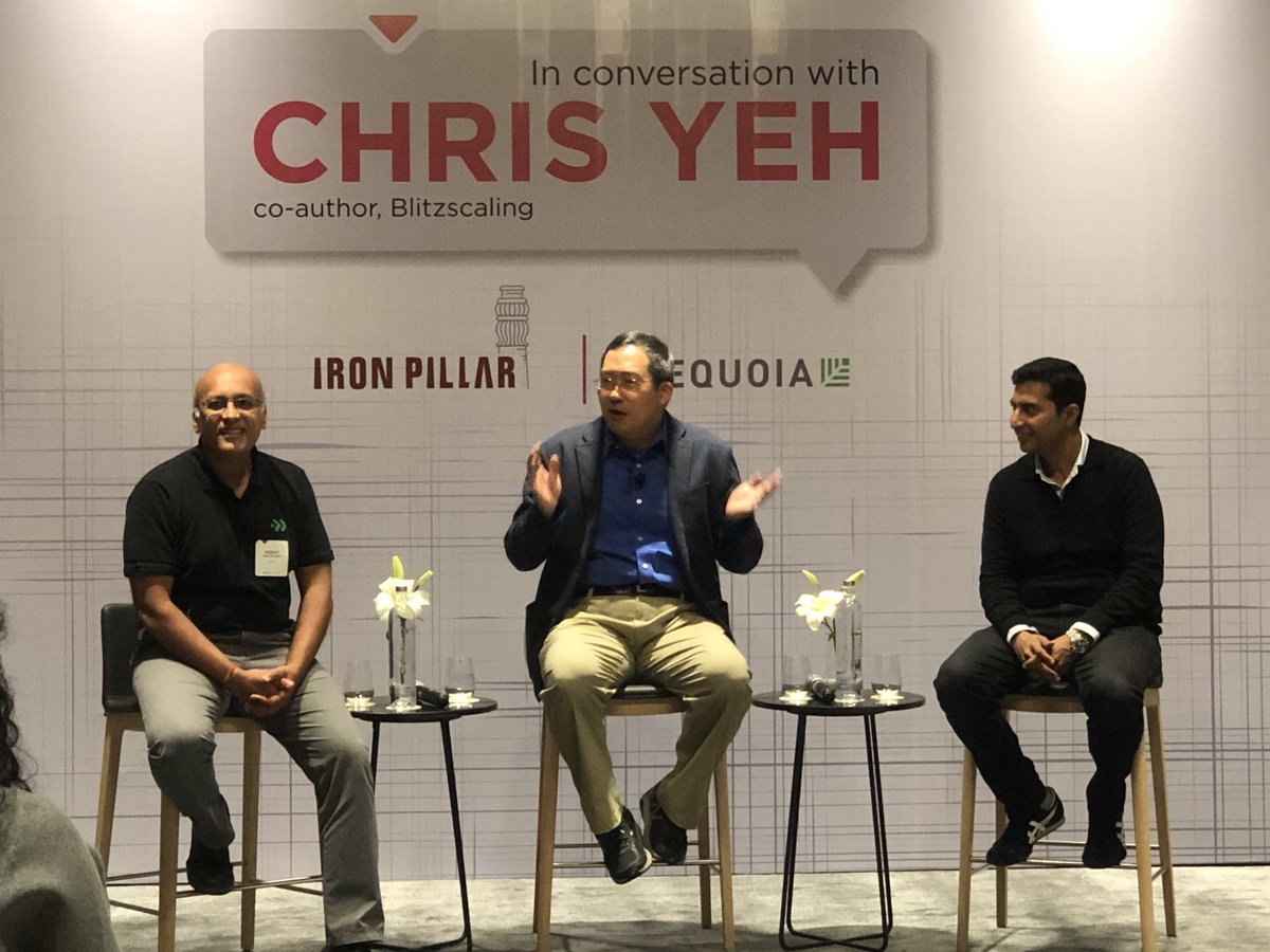jollymoh's tweet image. Great conversation between ⁦@chrisyeh⁩, ⁦@Sequoia_India⁩ and ⁦@Zomato⁩ about challenges and opportunities around #blitzscaling