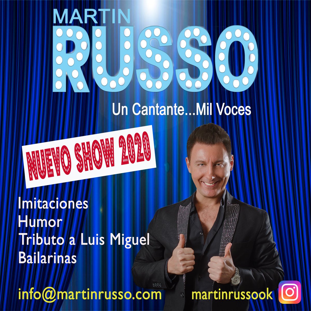 MartinRussoOk's tweet photo. Nuevo show 2020! NUEVAS IMITACIONES!!! https://t.co/rSuPQQtY3n