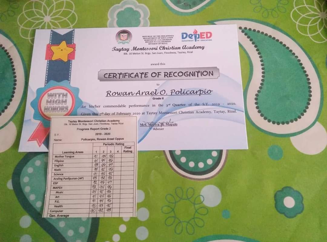 nikkoOpps's tweet photo. Flex ko lang pamangkin kong halimaw sa talino mana sa tito. Good job baby boii! Lagas 500 na naman π€¦ββππ―πͺ #withhigh π― https://t.co/ubqzScSv1a