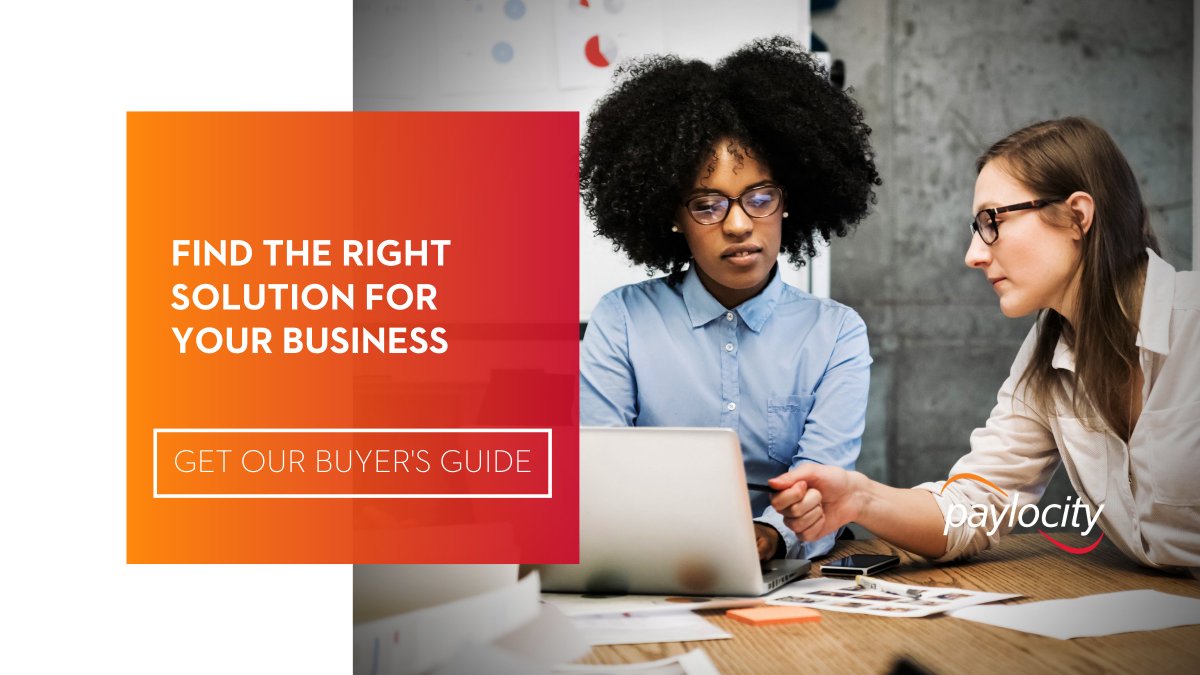 Paylocity's tweet photo. Before you start shopping around for a new #HR and #payroll solution, asking your internal stakeholders these key questions can help make the process smoother.
Get our buyer’s guide: https://t.co/HlydayKpSG
#FutureofWork #HCM #HRTech #HRIS #BeReadyForNext #PCTY https://t.co/LgBl4KmyuJ