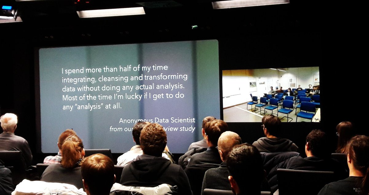 SfbTrr161's tweet photo. Crowded powerwall room @VIS_VISUS @Uni_Stuttgart for super interesting talk by @jeffrey_heer. Can an automated assistance for data visualization lead to less human engagement in the interpretative process? #sfbtrr161lecture #AI #stayfocused #MachineLearning #visualencoding https://t.co/vA8Gk3q3vX