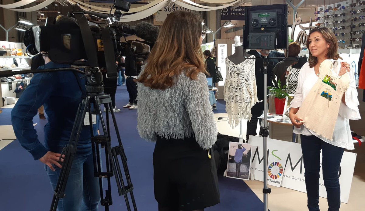 Estamos en el #Momad20 Gracias a <a href="/informativost5/">Informativos Telecinco</a> por el interés en la #modasostenible 
Somos #Moda_inkaperu 100% algodón natural peruano ❤️ moda hecha con amor 
 #sustainablefashion #cotton #algodon #algodonnatural #modanatural #naturefashion