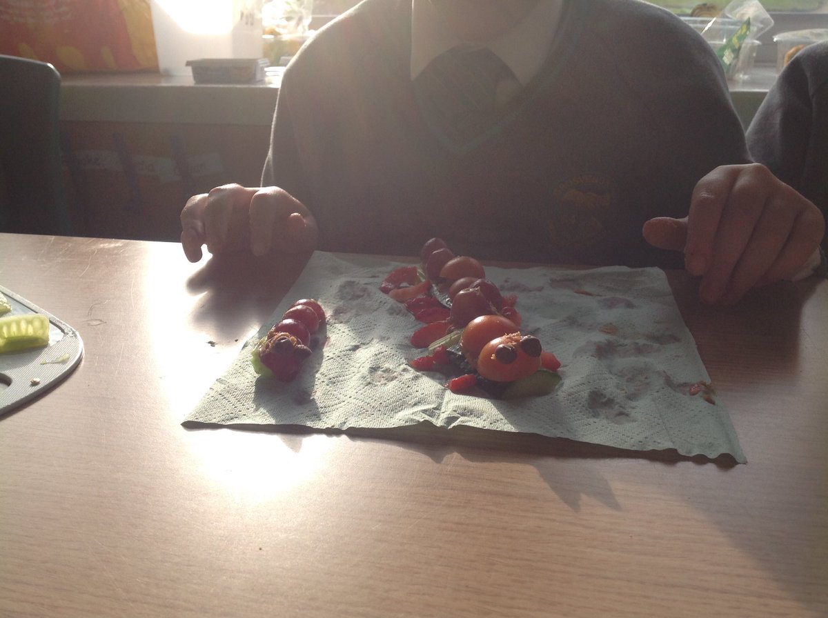 GrosvenorParkPr's tweet photo. Superb veggie bugs created by class 9 in #MaDhour https://t.co/yfvWDMbx63