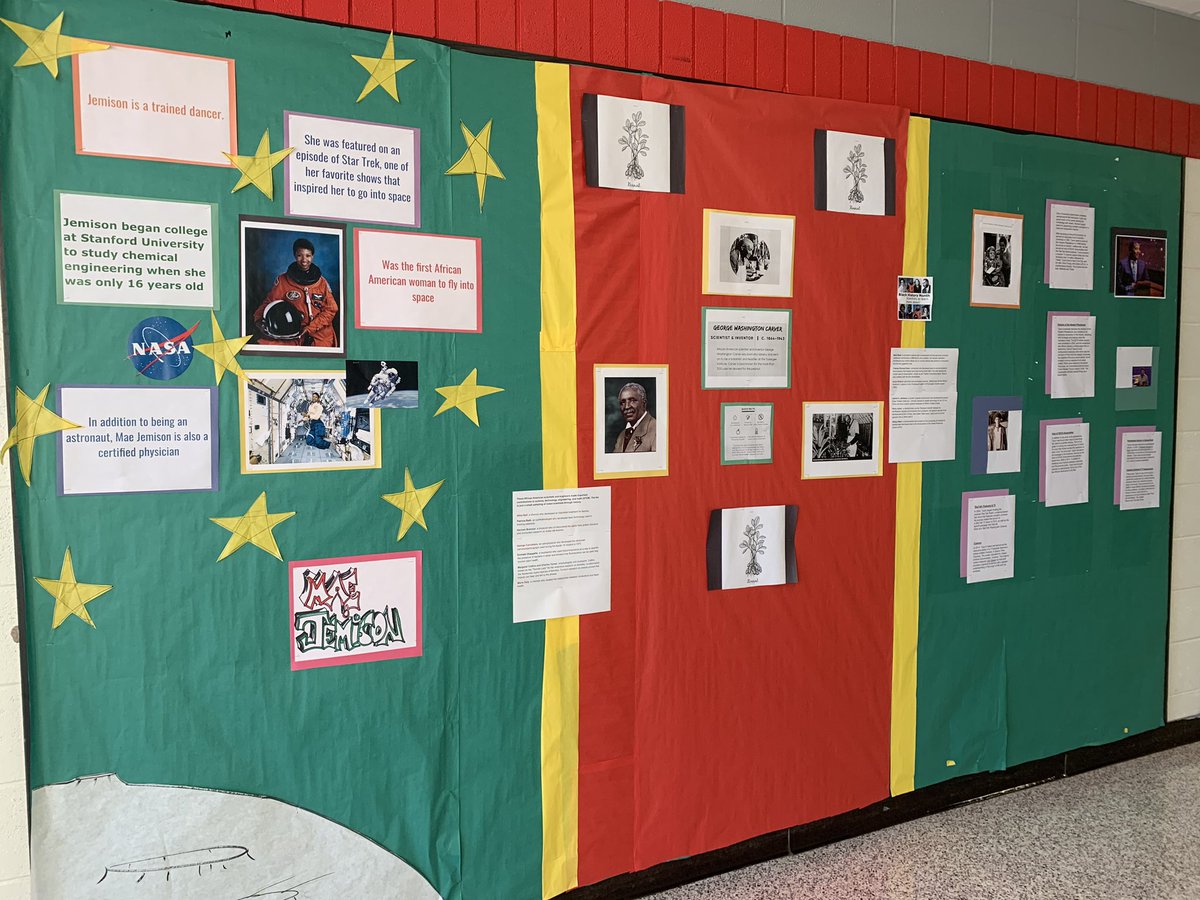 mrslongrrisd's tweet photo. I love these bulletin boards @DeerparkMS celebrating Black History Month #BlackHistory2020 #Rrisd1family   #RangerPrideNeverDies #StrongerTogether https://t.co/G1ca5tlSrF