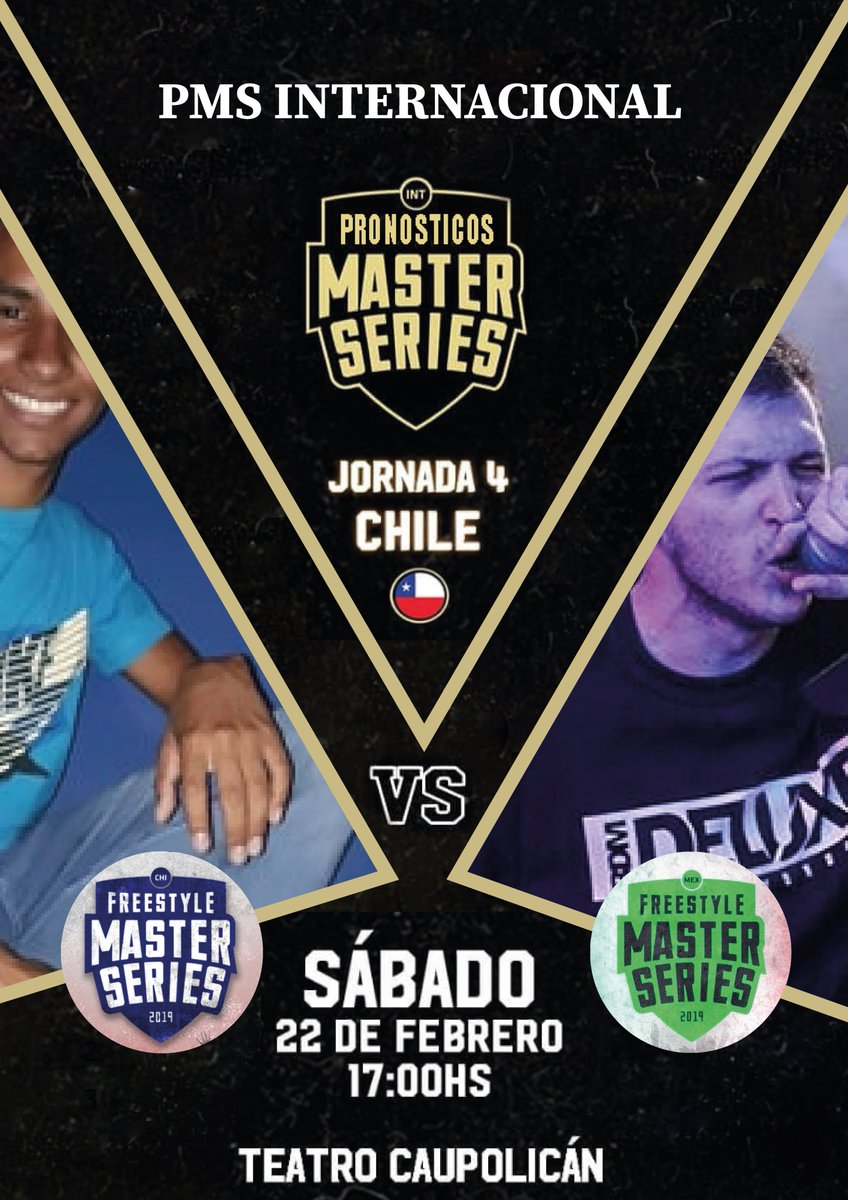 TongoFue's tweet photo. Estos son los enfrentamientos confirmados para la 4ta jornada clasificatoria a la Gran Final de #PMSInternacional son...

@s1k0_ vs @FlyMxxxxK 
@FreestyleReall vs @GXBatallas 
@CharVnzla vs @AVBattles1 
@SHHFreestyle vs @FrasesPunchline 

¿Quiénes clasificarán a la Gran Final? https://t.co/X0giz7m6OI