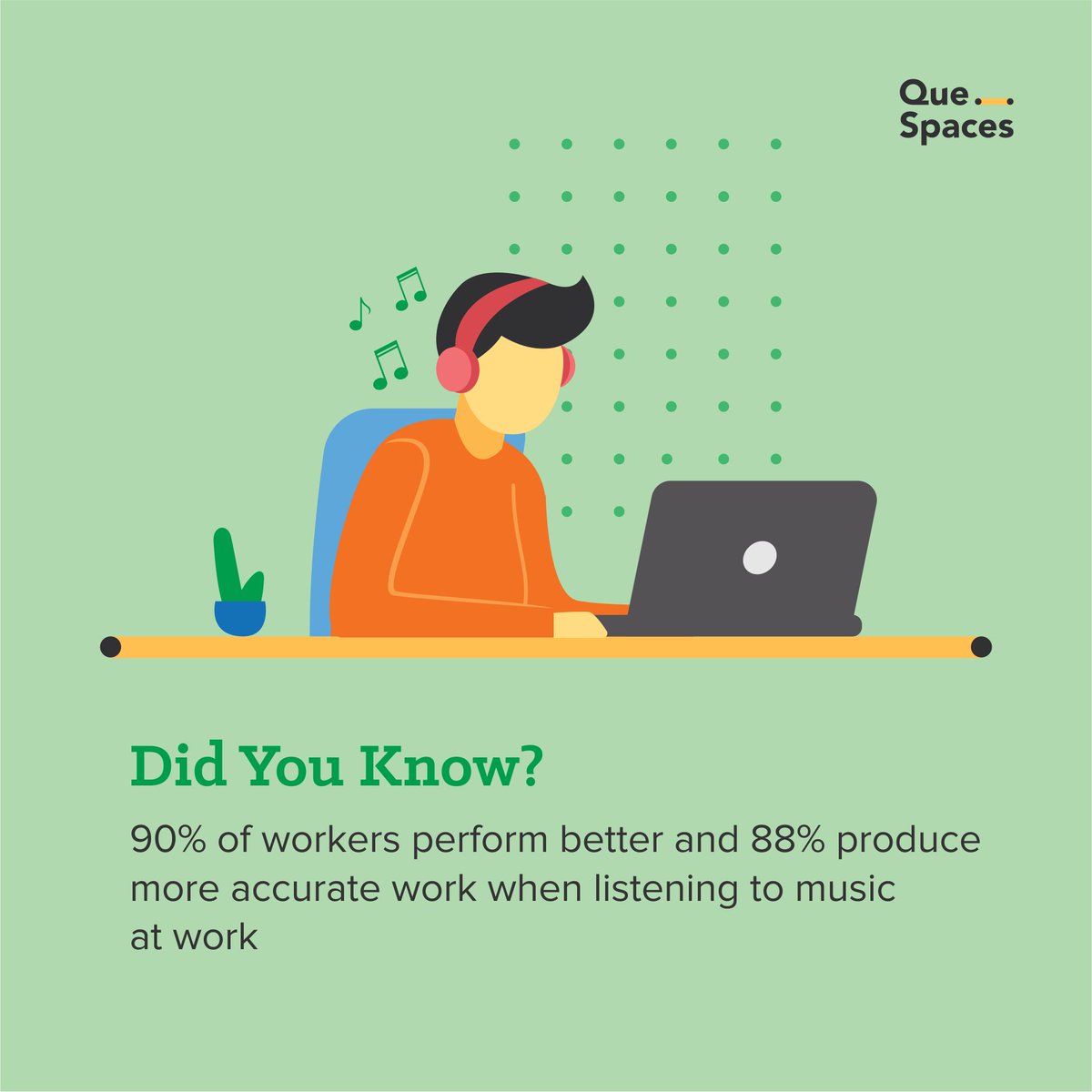 QueSpaces's tweet photo. Flexible environments that allow employees to work according to their comfort are catching up. Get grooving to your playlists and see for yourself how much more fun work can be!

#SharedOffice #CoWorking #QueSpaces #Pune #SeasonsMall https://t.co/eKhHKiqz3G