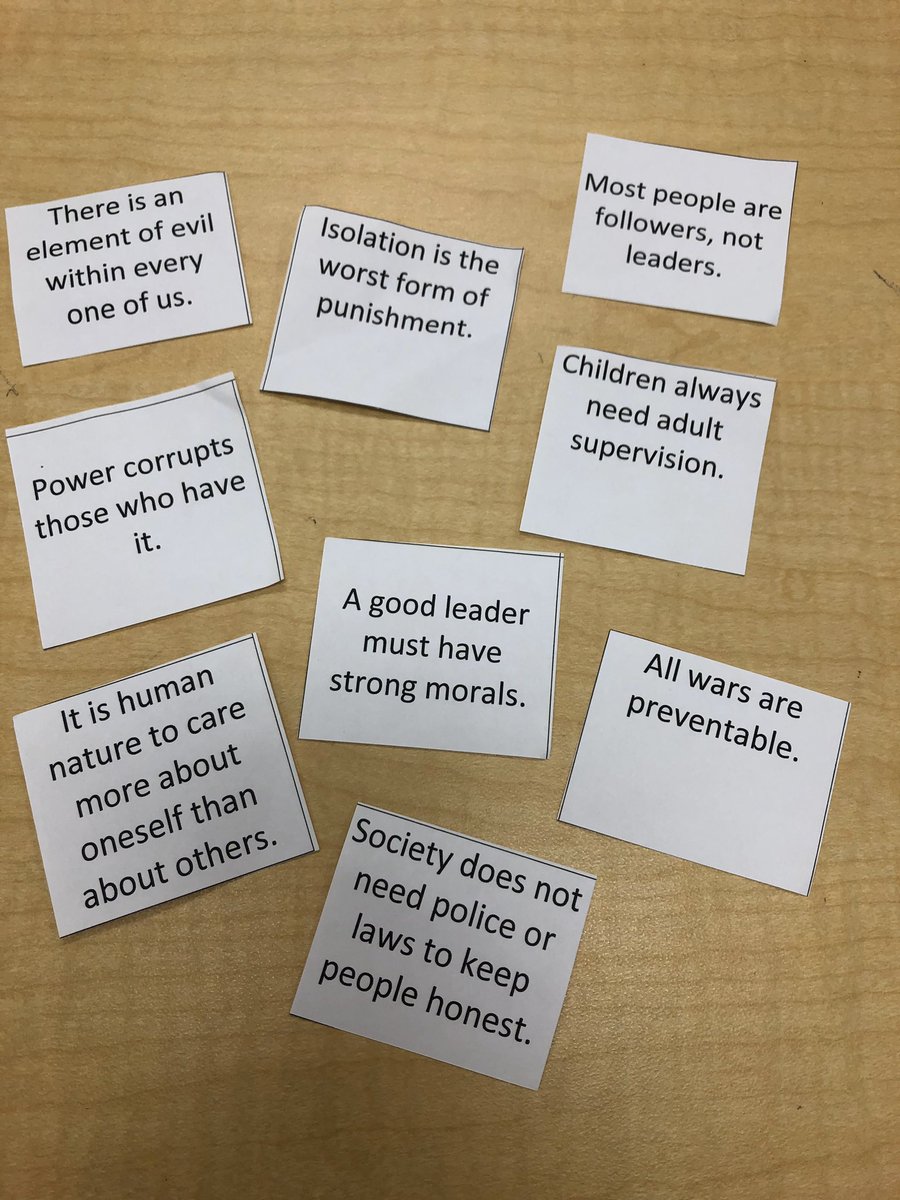 AbigailCTurley's tweet photo. An alternative to the traditional pre-reading anticipation guide or four corners activity - some debating and convincing earns the player a point. 9th graders sure are competitive! @RustinHS #secondaryela #2ndaryela https://t.co/Lhh70QOgzj