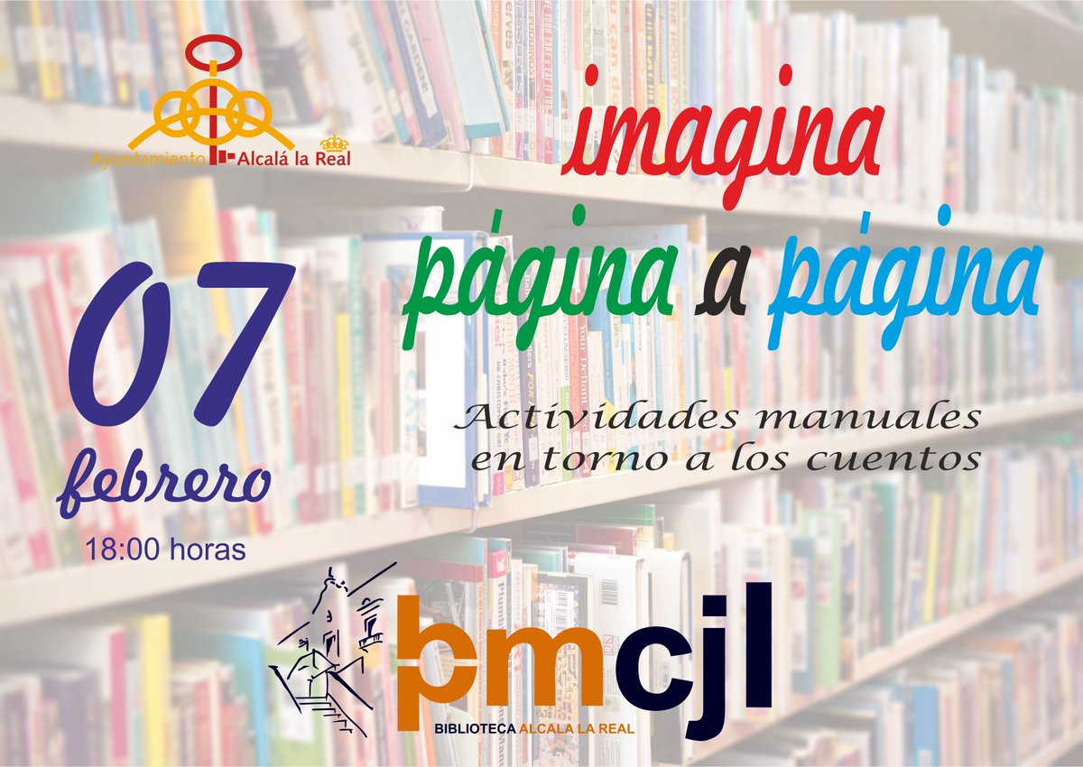 Tarde de actividades manuales en torno a los cuentos en <a href="/BibAlcalalaReal/">Biblioteca Pública de Alcalá la Real</a> ¡Te esperamos!