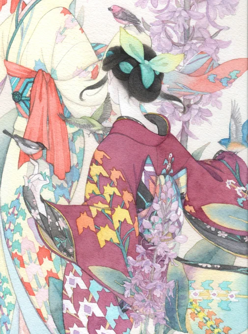 京都府立植物園での希少植物画展『あしもとにゆらぐ』日曜日まで開催されております。
私は今回会場へは行けてませんが、素敵な作家様ばかりですのでお時間がありましたら是非足をお運び頂けますと幸いです…!

展示作品より『憧憬-千鳥の庭-』花:テガタチドリ
#あしもとにゆらぐ 