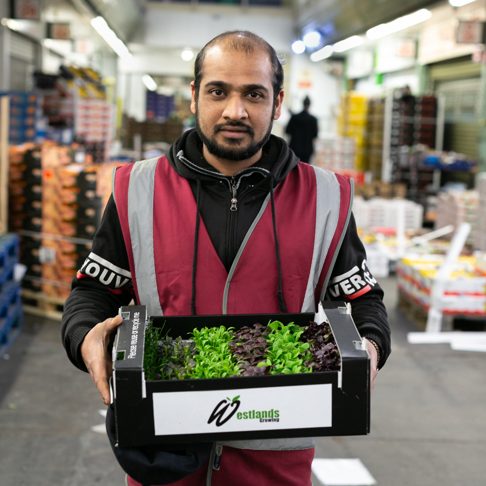 Meet Tiger, this week's #facesbehindfresh. He works as a packer at a new company here, London Herb Company. Tiger says: "I enjoy everything - and the smell of the herbs. It's good!"