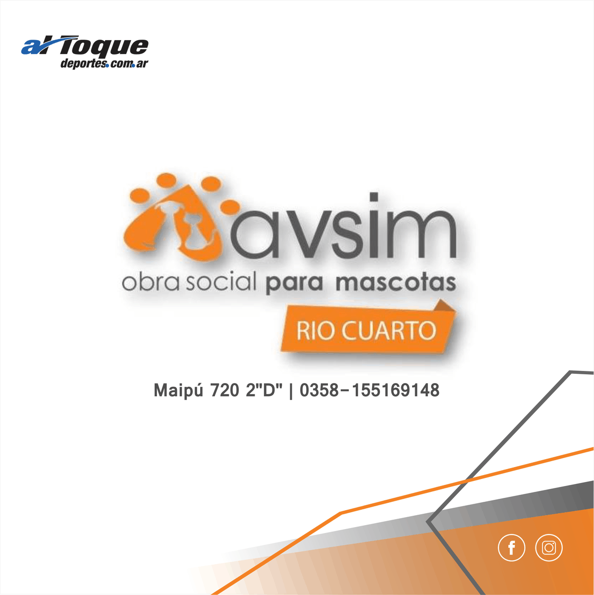AlToqueDeportes's tweet image. - Espacio de Marca -
#Avsim | #ObraSocial para #Mascotas
Beneficios 🙌👇
Farmacias Veterinarias / Pet Shop / Peluquerías / Guarderías / Taxi para Mascotas / Adiestramiento canino / Paseadores

📲 Comunicate: 358 5169148
▶️Seguilos en Instagram: bit.ly/2vvJFMV