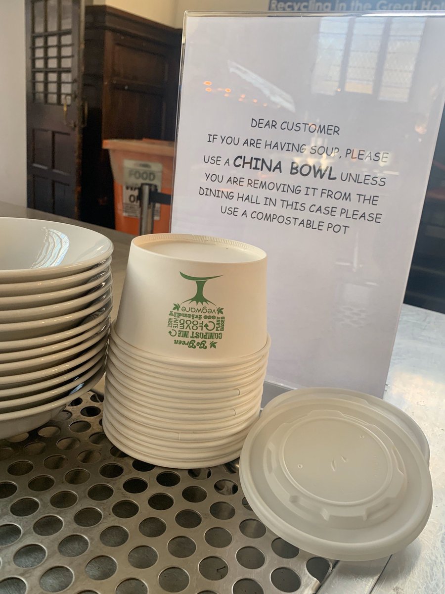 We have had a plastic free lunch service @BGSBristol for over a year now - all our foodservice packaging is made with the plant based compostable product @vegware - along with our food waste, this all gets recycled! #plasticfreeschools #bgseco