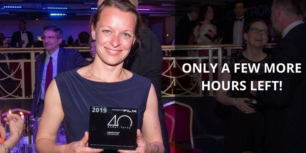 Only a few more hours left to nominate! Don't hang around, and nominate a colleague here now: buff.ly/2RUT86M #40u40