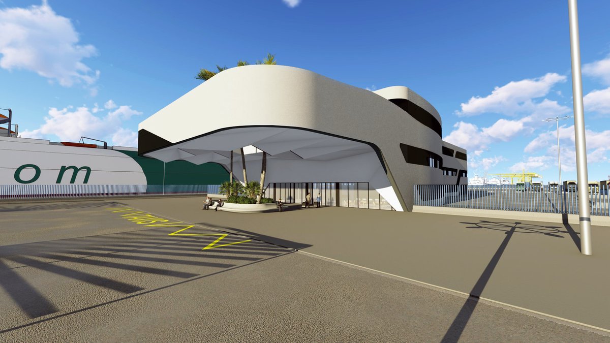 APHuelva's tweet photo. Hemos adjudicado las obras para la construcción del edificio multifuncional del #MuelleSur a la empresa de construcción e ingeniería @DETEA_SA. 🏗

Este proyecto tiene como objetivo desarrollar las funciones de seguridad, telecomunicaciones, control de pasaje y gestión portuaria. https://t.co/zSWdVdoajD
