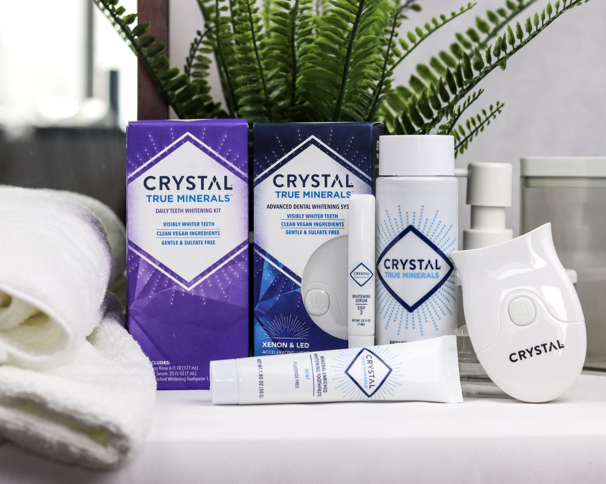 Let us introduce you to the newest members of the Crystal Family - True Minerals! A clean, gentle, sulfate free, and VEGAN Dental Whitening System and Daily Whitening Kit that really work! Available now on thecrystal.com.