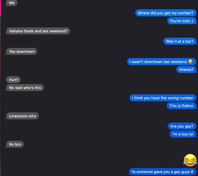daltoncodyy's tweet photo. A straight man accidentally texted me, lets see what happens 👀 https://t.co/H1uAAgbewR