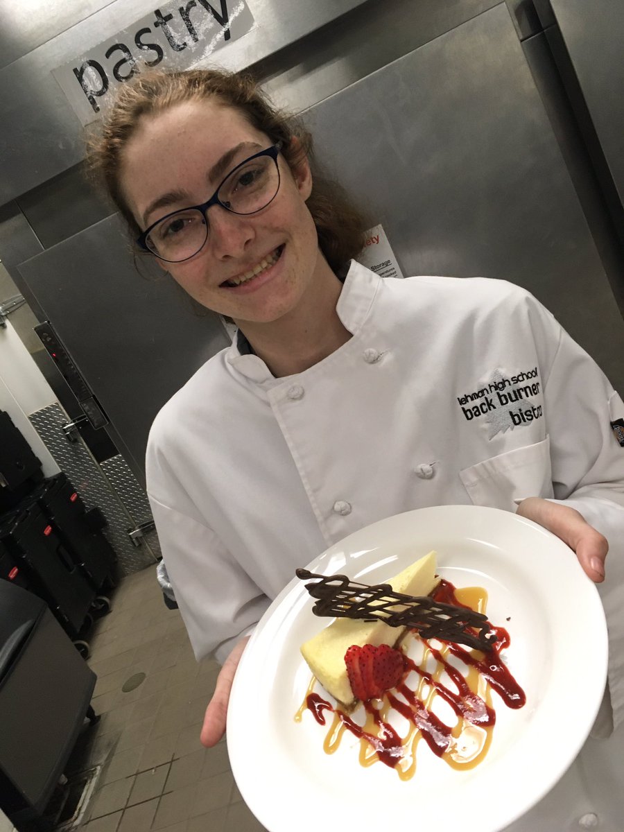 lhsbackburner's tweet photo. Practicing Chocolate Latticework for today’s dessert!@HaysCISDCTE @zunigak13 @rbough https://t.co/DujN7KoHqC