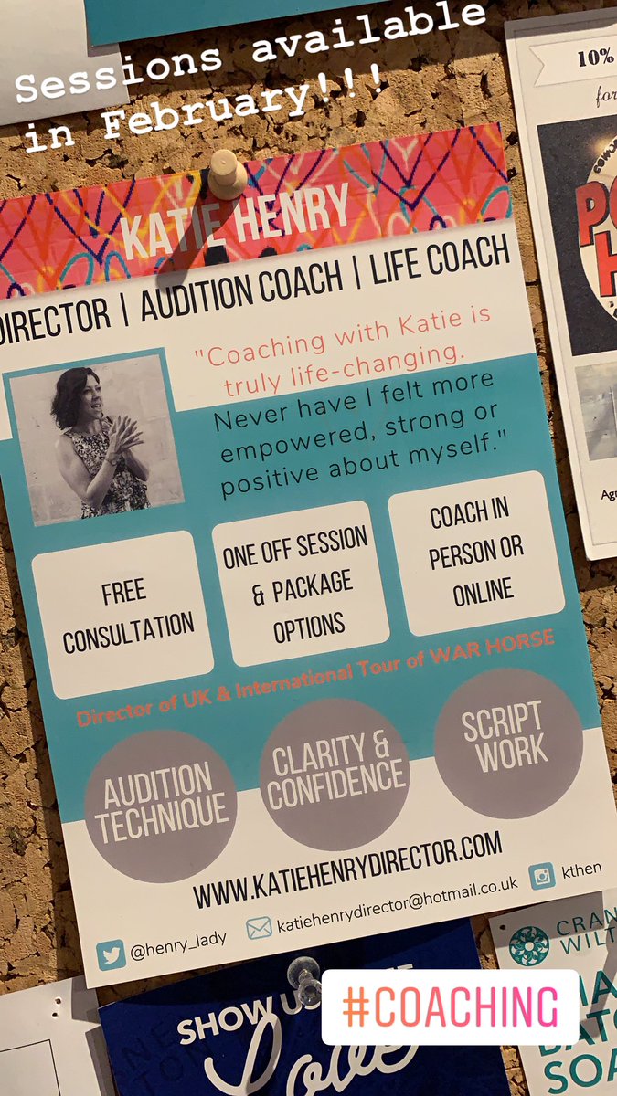 henry_lady's tweet photo. Coaching sessions available in February! #auditioncoaching #lifecoaching #freelancecreative #freelance https://t.co/4NG41qVBjR