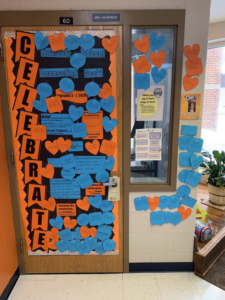 Day 5 of #NSCW2020! My students helped complete my interactive bulletin board by my office! Each shape was hidden in the building and describes how the role of the #schoolcounselor. This week is all about advocacy! <a href="/CCSchCounselors/">Charles City CSD Counseling Department</a> <a href="/CharlesCityCSD/">Charles City Community Schools</a> <a href="/IowaSCAtweets/">ISCA</a>